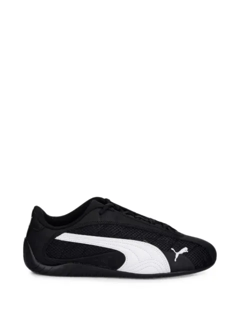 PUMA logo-patch mesh sneakers
