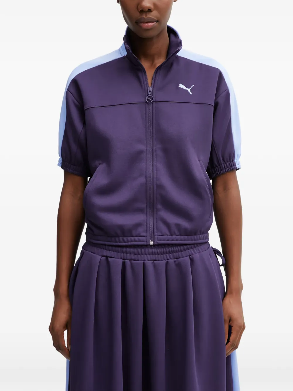 PUMA Top con zip T7 Full - Viola
