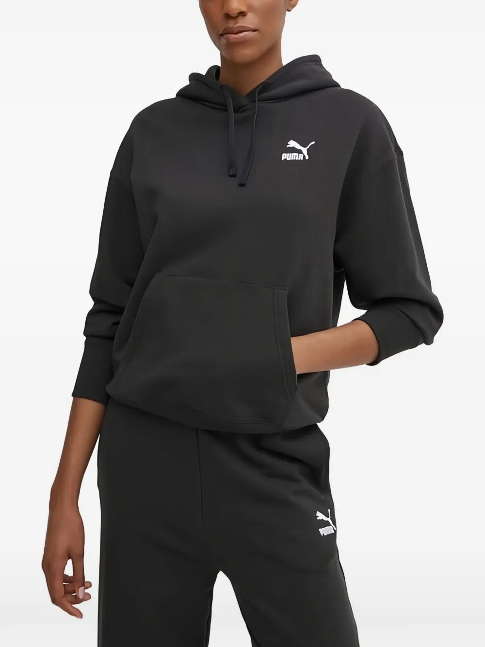 PUMA logo hooded sweatshirt - Nero