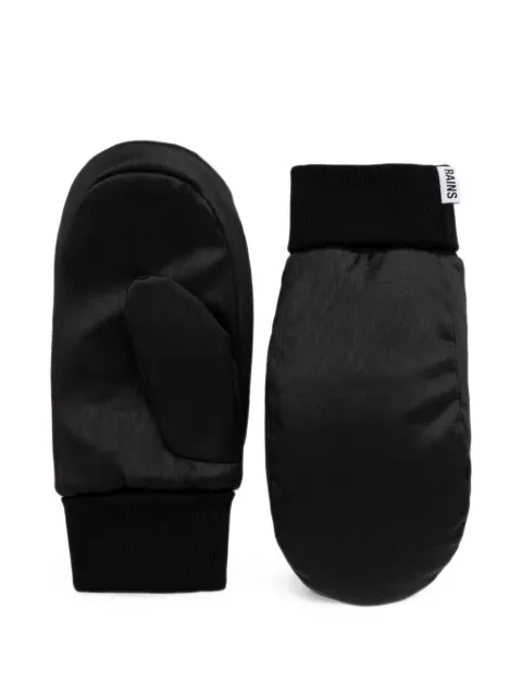 Rains padded ribbed-cuff mittens