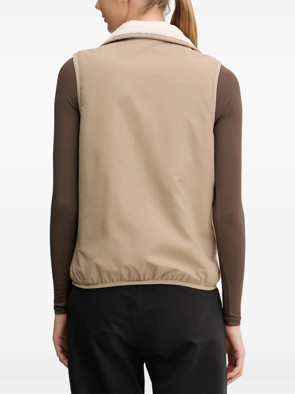 PUMA reversible fleece gilet Beige