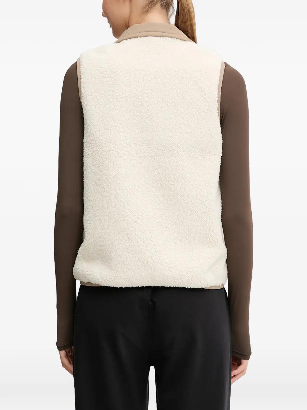 PUMA reversible fleece gilet Beige