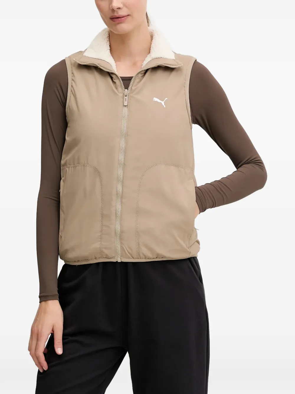 PUMA reversible fleece gilet - Tons neutres PUMA reversible fleece gilet - Tons neutres