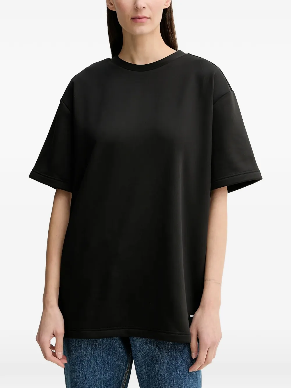 Rains logo-patch drop-shoulder T-shirt