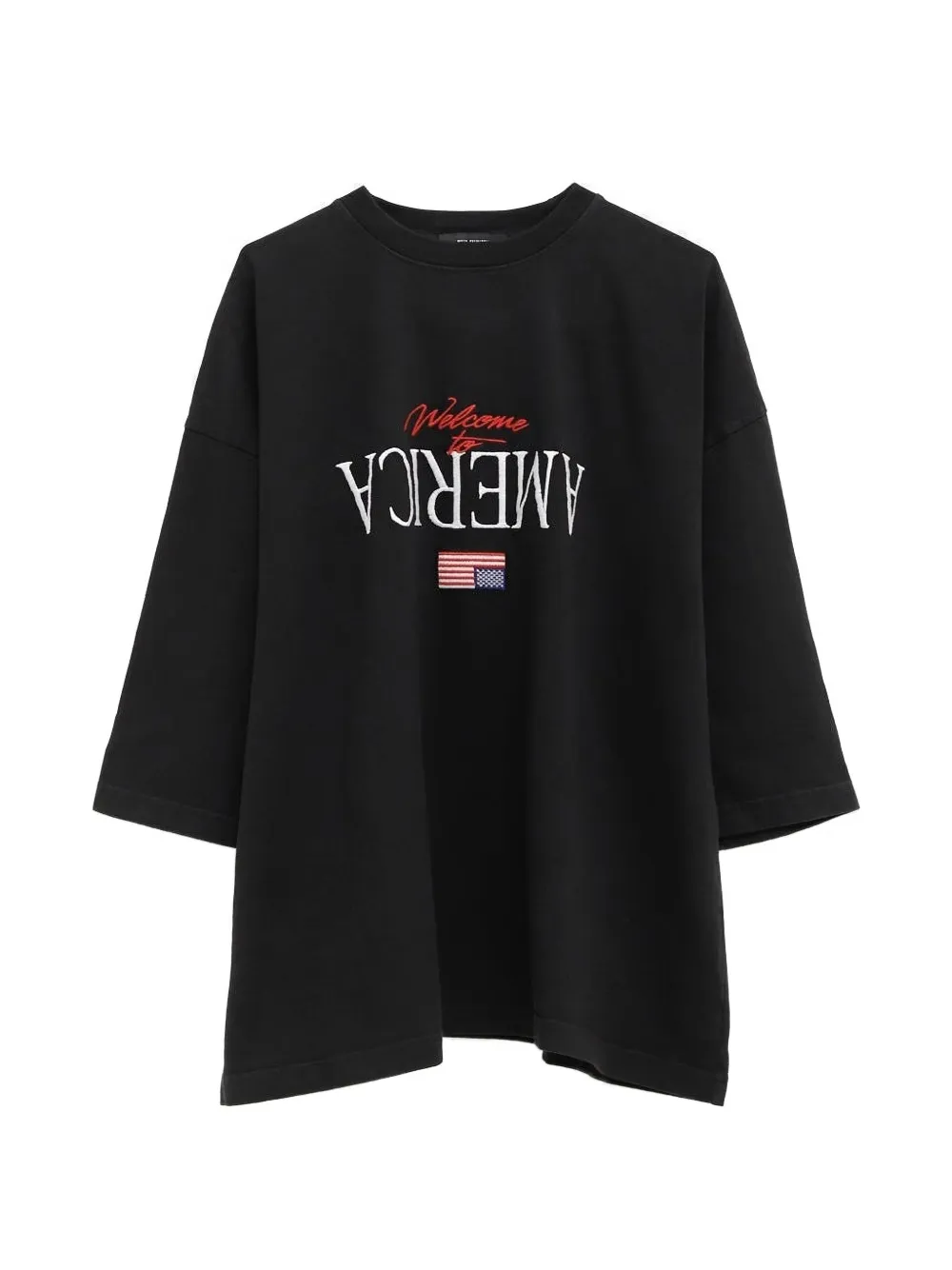 Willy Chavarria Welcome To America Buffalo T-shirt - Nero