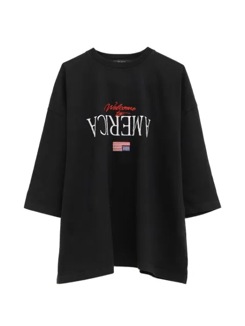 Willy Chavarria Welcome To America Buffalo T-shirt