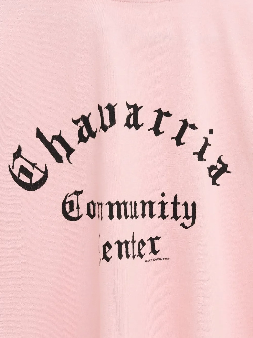 Willy Chavarria Community Center T-shirt Roze