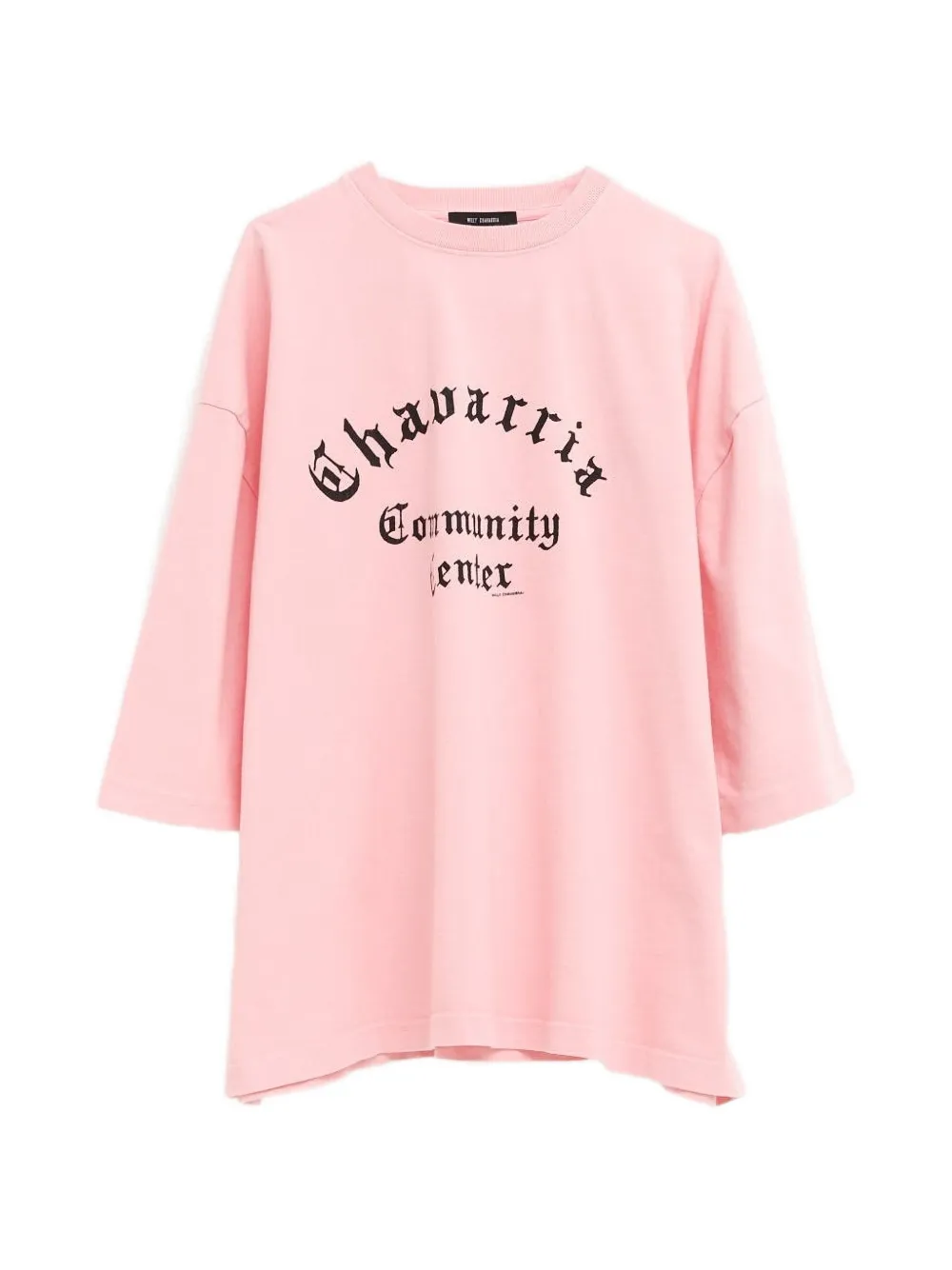 Willy Chavarria logo-print T-shirt - Rosa
