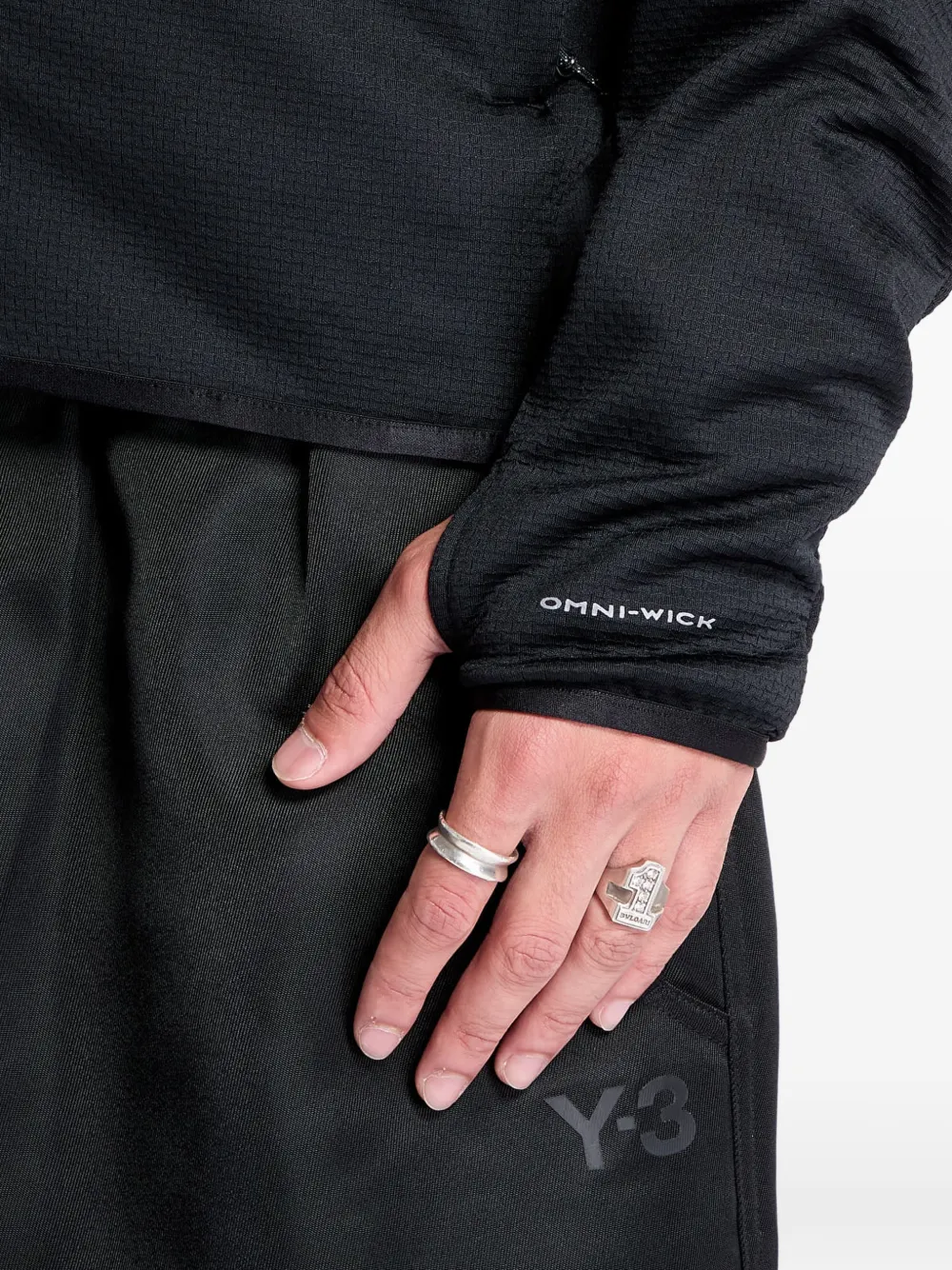 Grid Fleece Zip Sweater