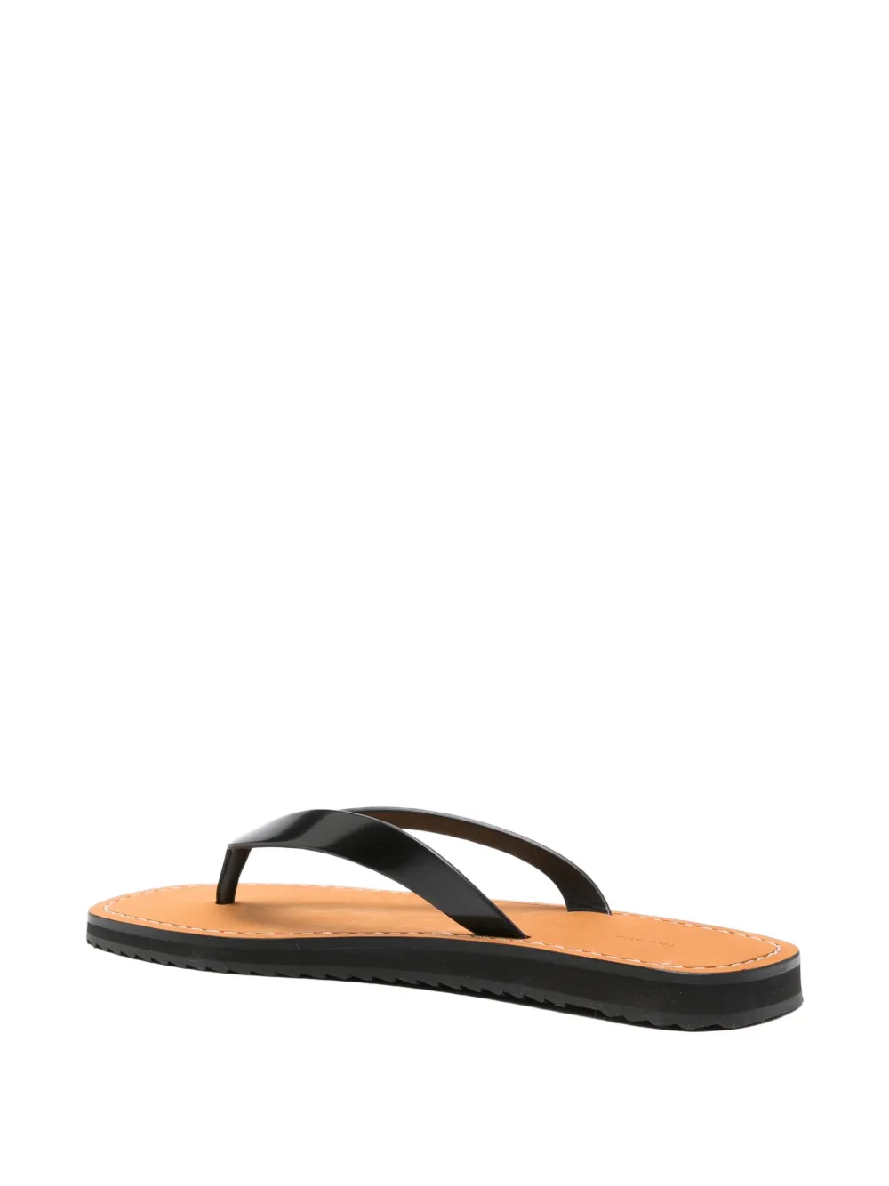 The Row City thong-strap sandals Zwart