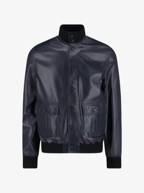 Valstar Lederjacke mit Knöpfen