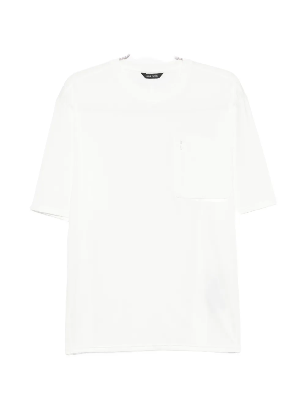Hiking Patrol zip-pocket T-shirt - Bianco