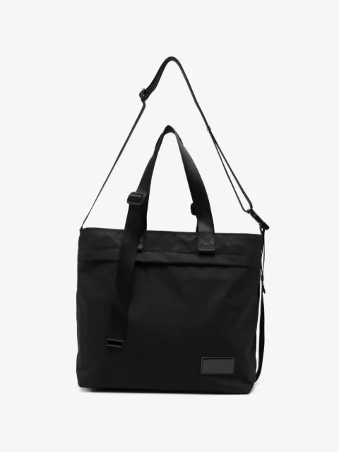 Juun.J logo-patch tote bag