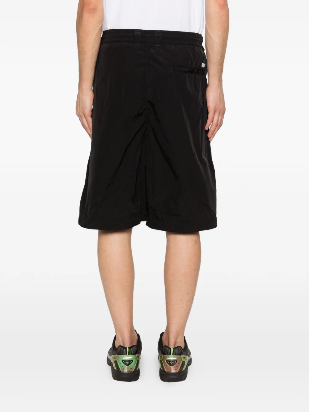 C.P. Company Geplooide shorts Zwart