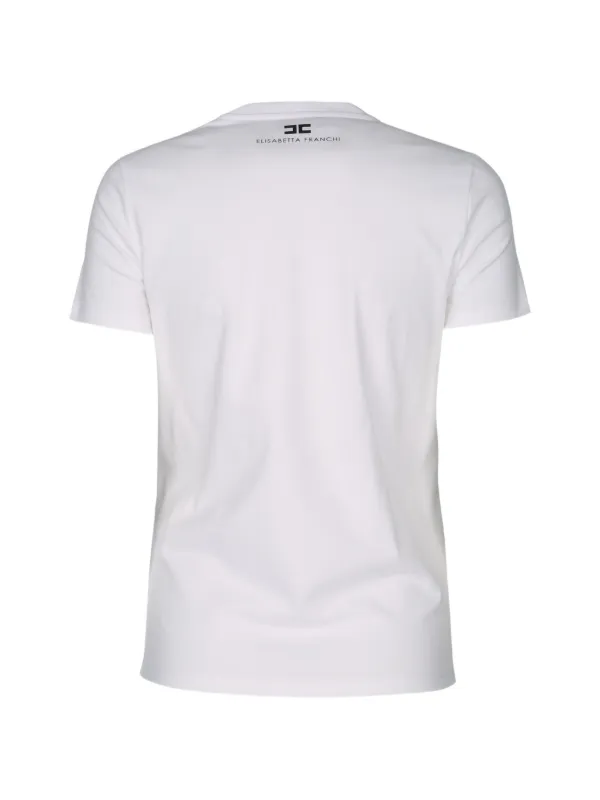 Elisabetta Franchi Embellished T-shirt | White | FARFETCH
