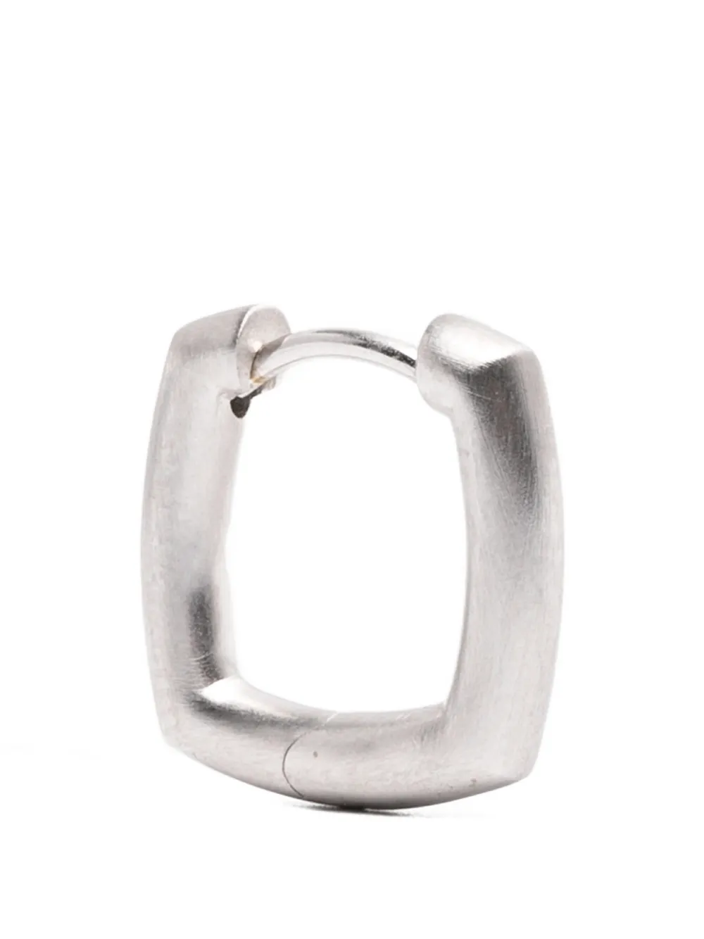 Tom Wood Small Frame Satin-finish Earrings In Metallic