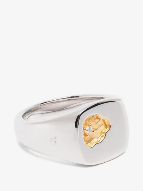 Tom Wood small Mined diamong ring