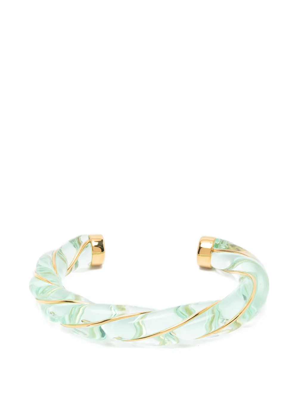 Aurelie Bidermann Dana twisted bracelet - Verde