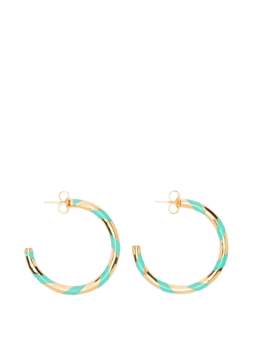 Aurelie Bidermann Positano twisted hoop earrings - Oro
