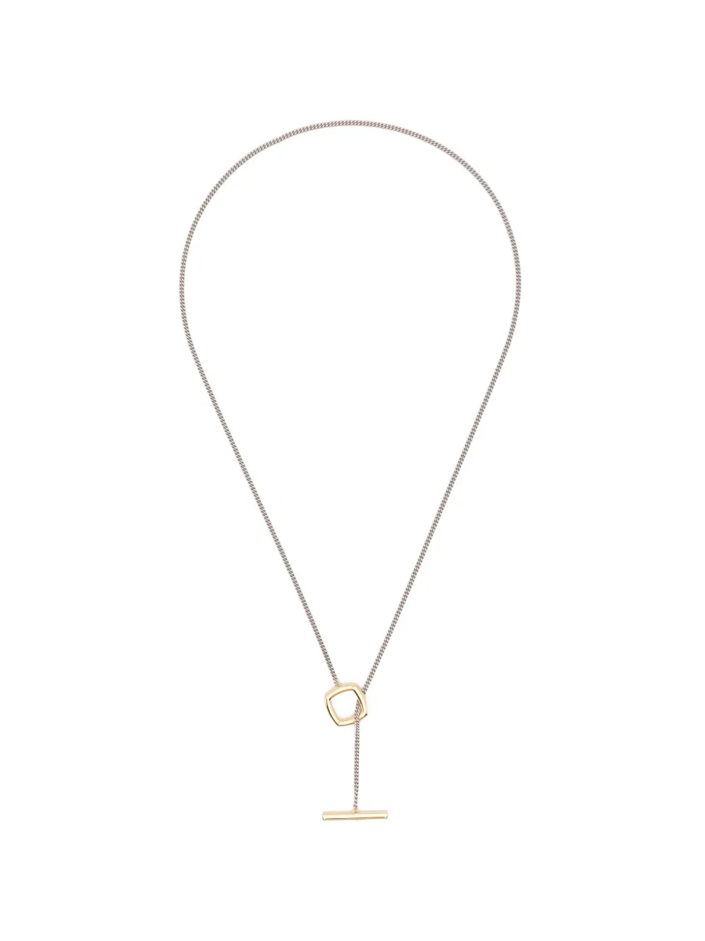 Tom Wood frame-pendant necklace - Argento