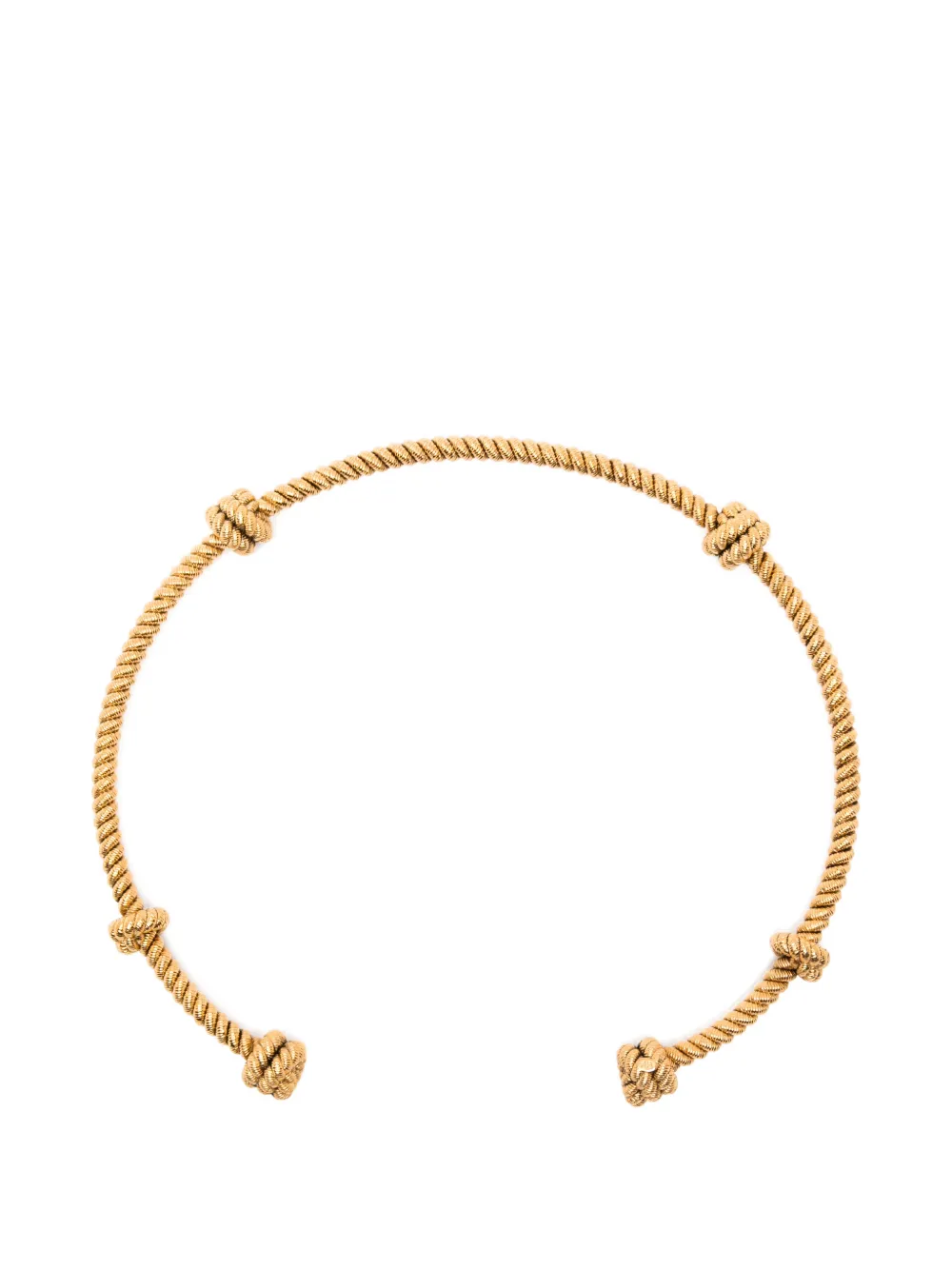 Aurelie Bidermann Palazzo knotted rope-effect necklace - Oro