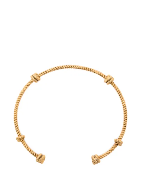 Aurelie Bidermann Palazzo knotted rope-effect necklace
