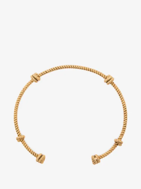 Aurelie Bidermann Palazzo knotted rope-effect necklace