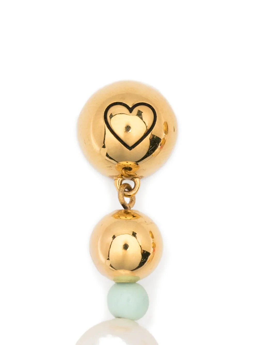  Aurelie Bidermann Dysie Smiley Pearl Earrings - Gold 