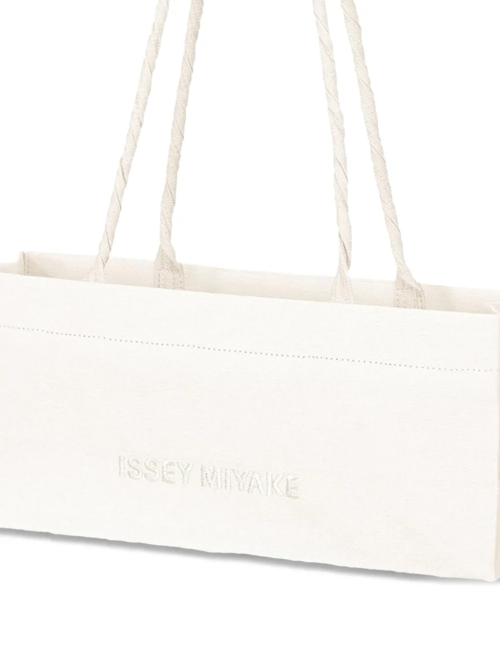  Issey Miyake Twisted Handle Shoulder Bag - White 