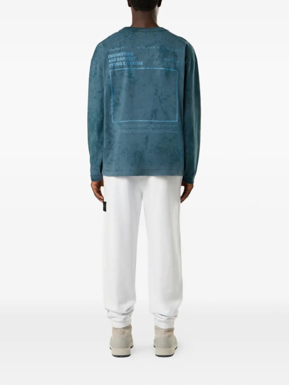 Stone Island T-shirt met lange mouwen Blauw