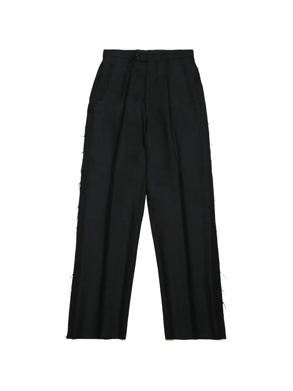 Paura Troy frayed trousers - Nero