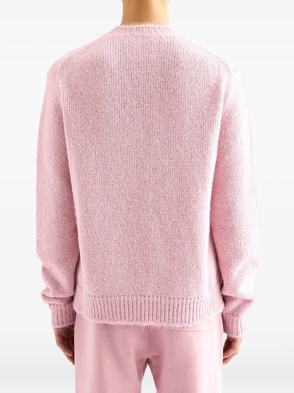 Jil Sander Geribbelde sweater met ronde hals Roze