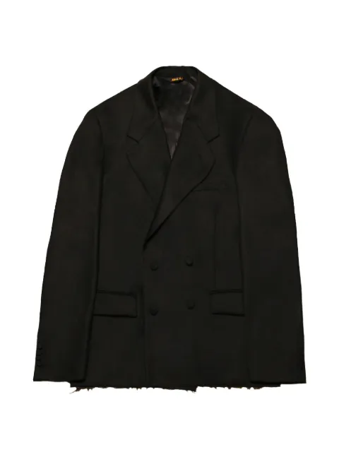 Paura Cassel frayed double-breasted blazer