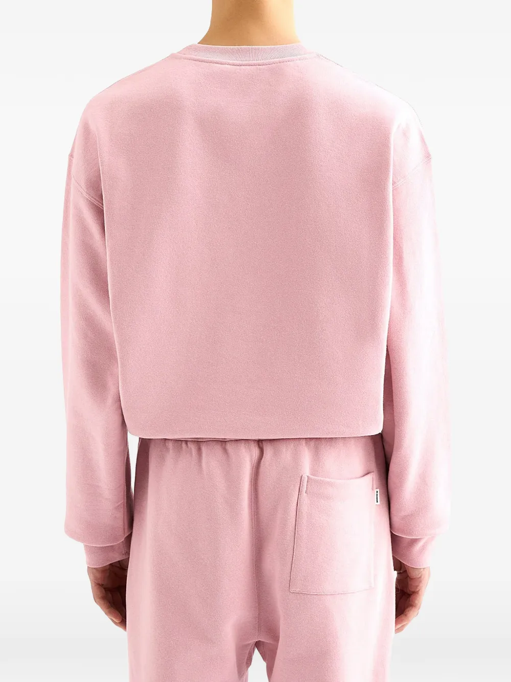 text crew-neck sweatshirt
