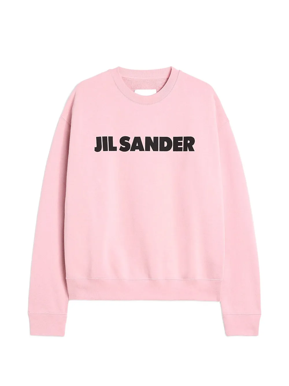 Jil Sander text crew-neck sweatshirt - Rosa
