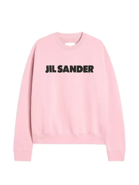 Jil Sander Moletom text com decote careca