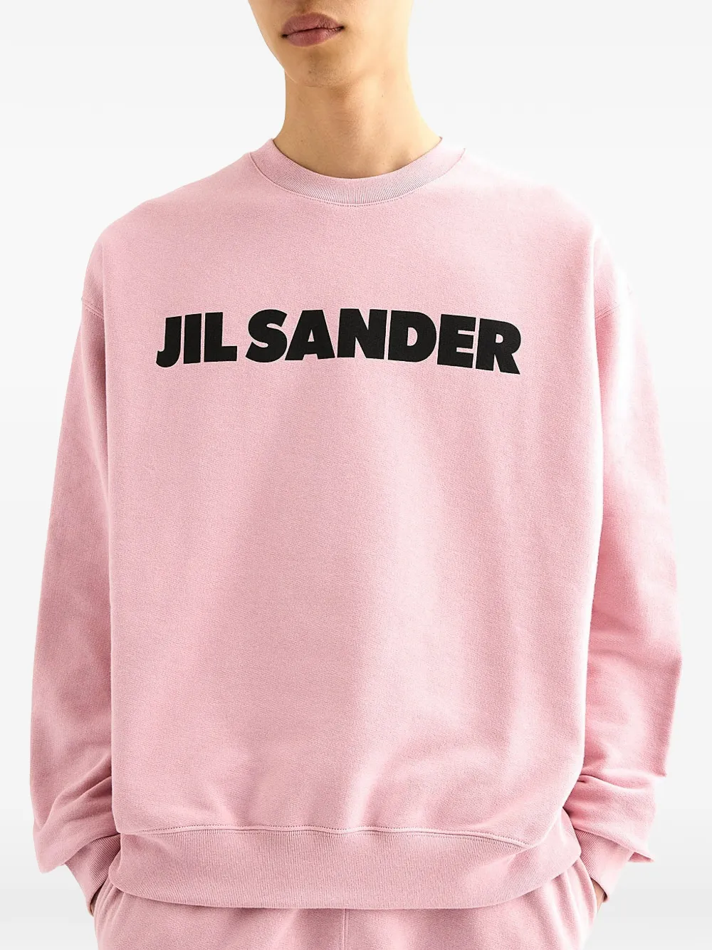 text crew-neck sweatshirt