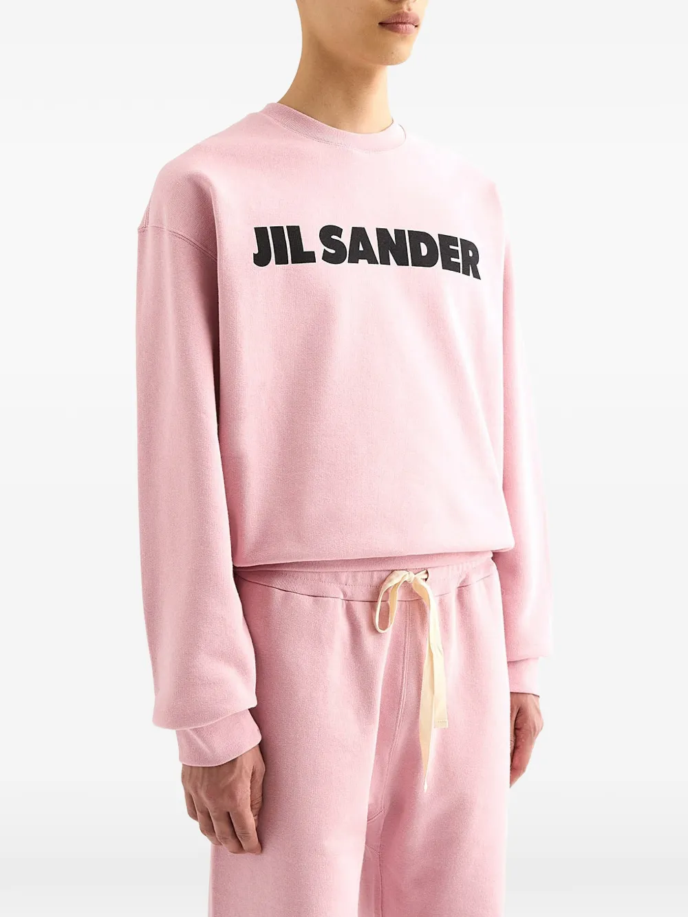 text crew-neck sweatshirt