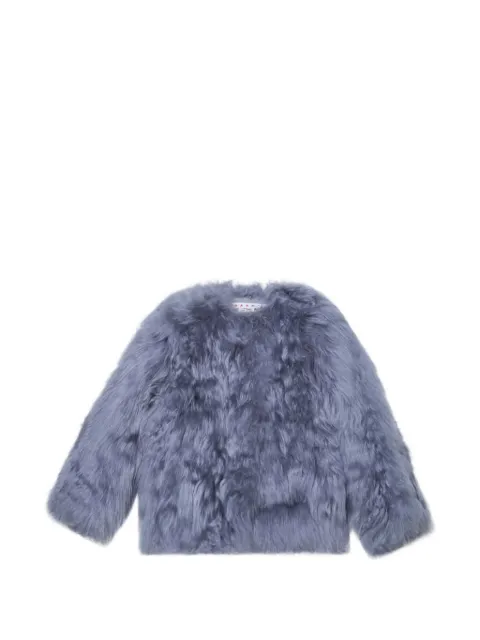 Marni button fur jacket