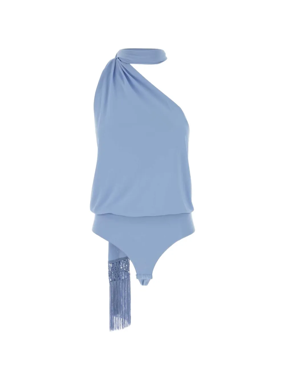 THE ANDAMANE Alba One-Shoulder-Top mit Quasten - Blau