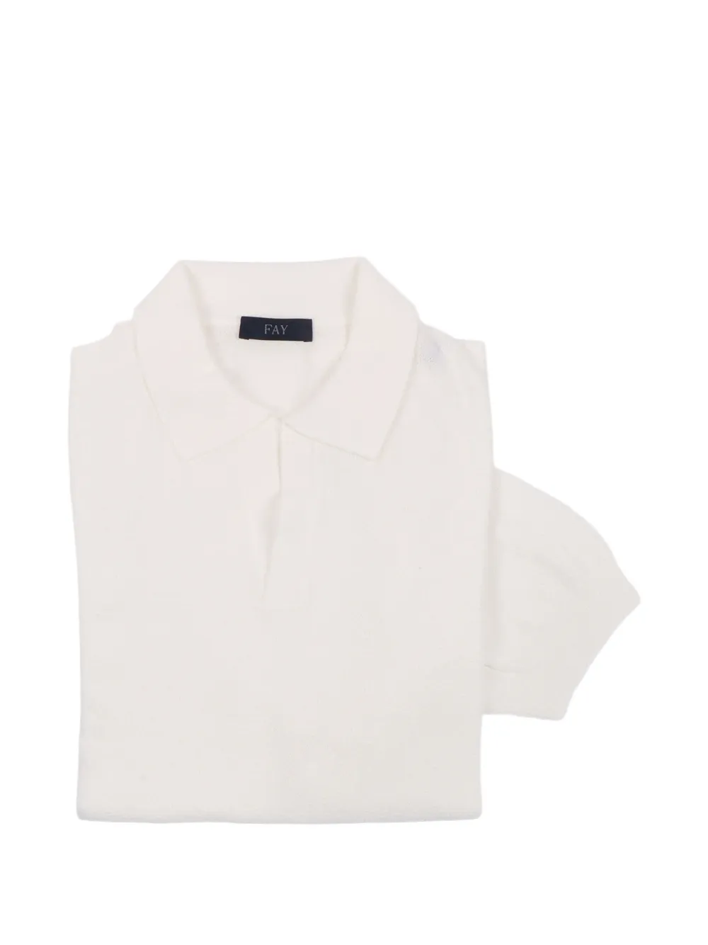  Fay Knitted Polo Shirt - Neutrals 