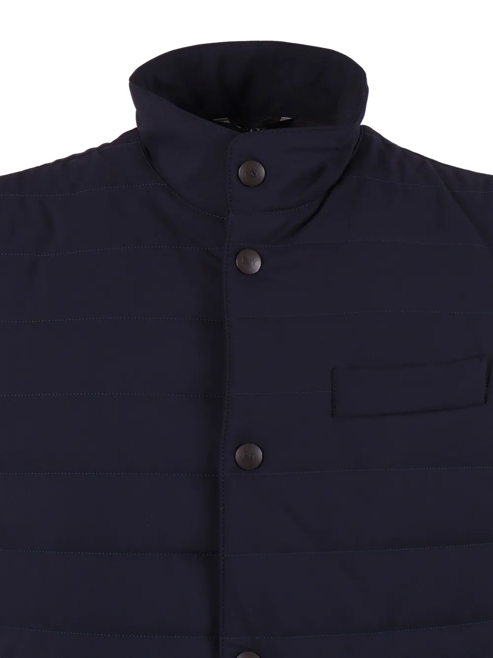 Fay Gewatteerde bodywarmer met knopen Blauw