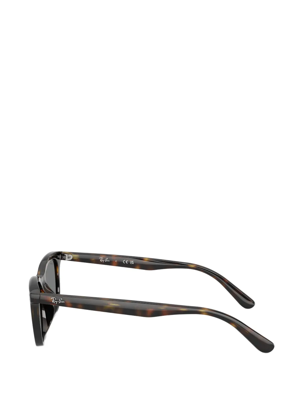Ray-Ban Zonnebril met rechthoekig montuur Bruin