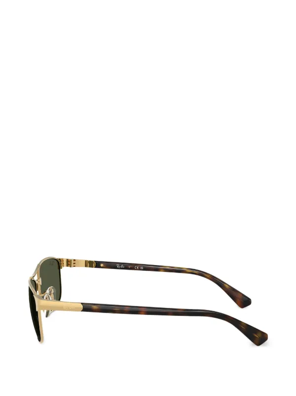 Ray-Ban スクエアフレーム サングラス | ゴールドトーン | FARFETCH JP