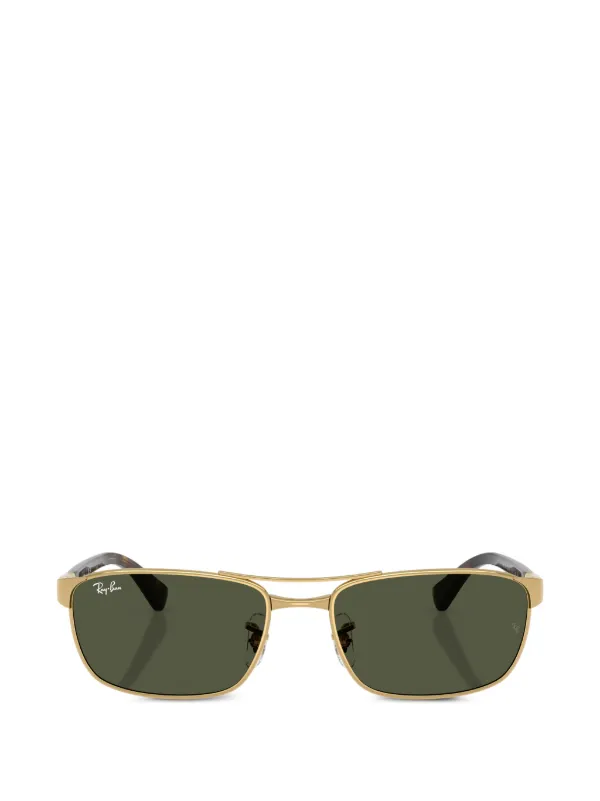 Ray-Ban スクエアフレーム サングラス | ゴールドトーン | FARFETCH JP