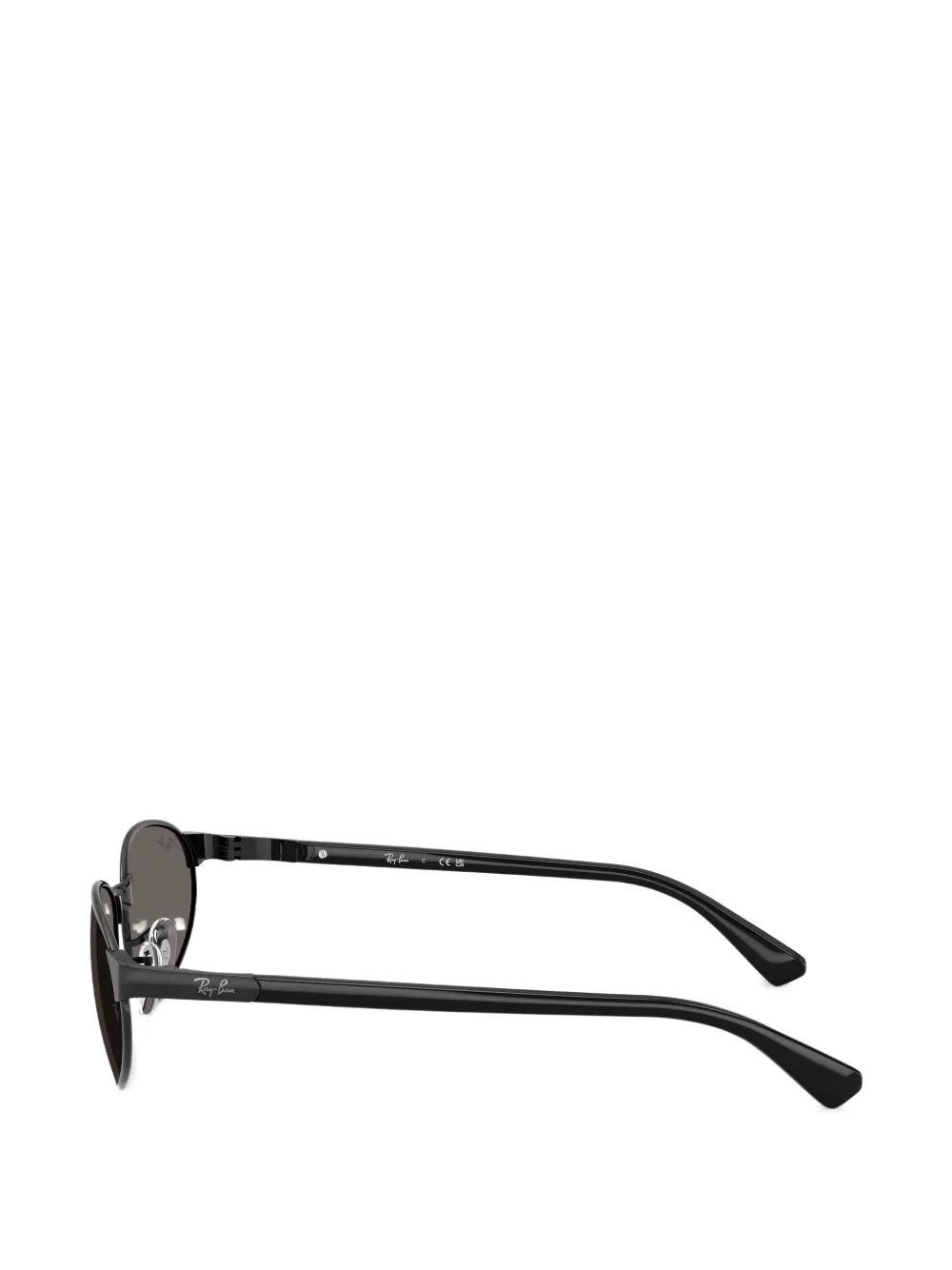  Ray-ban Oval-frame Sunglasses - Black 
