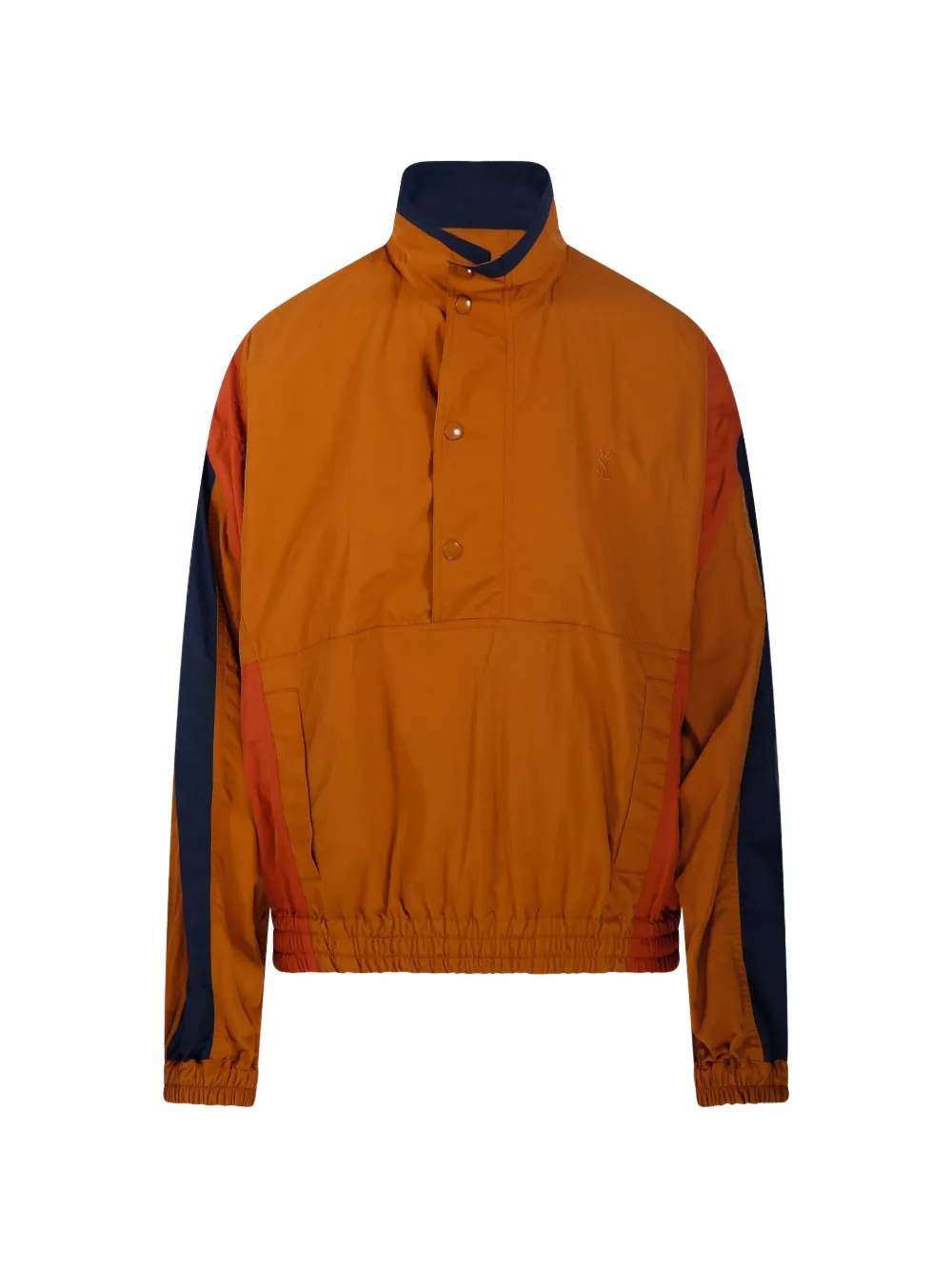 Saint Laurent Cassandre Buttoned Panelled Jacket In Orange