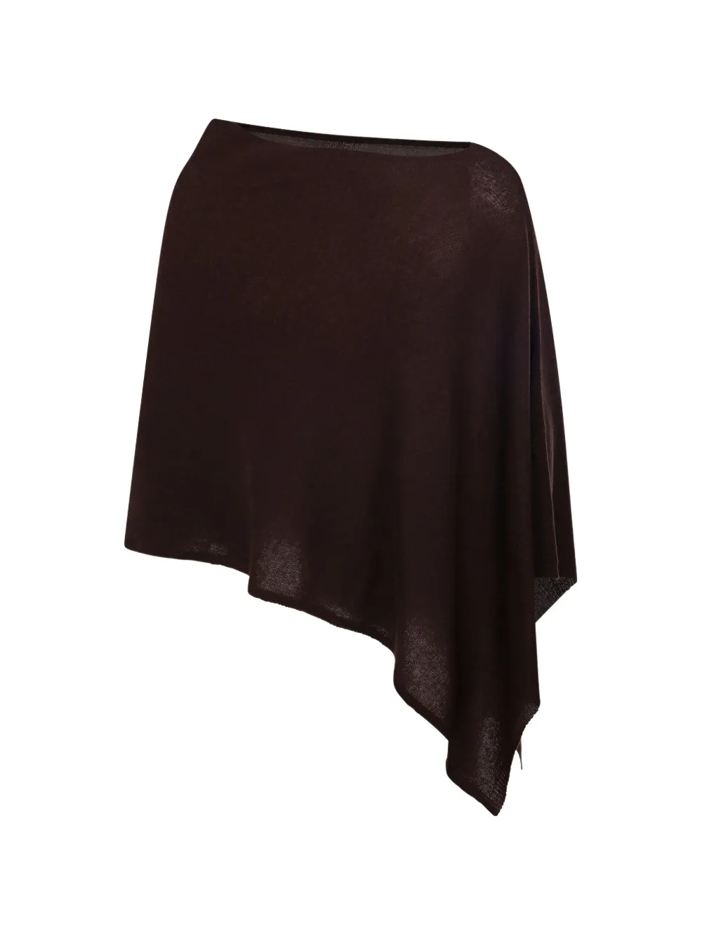  Beyou Draped Poncho - Brown 