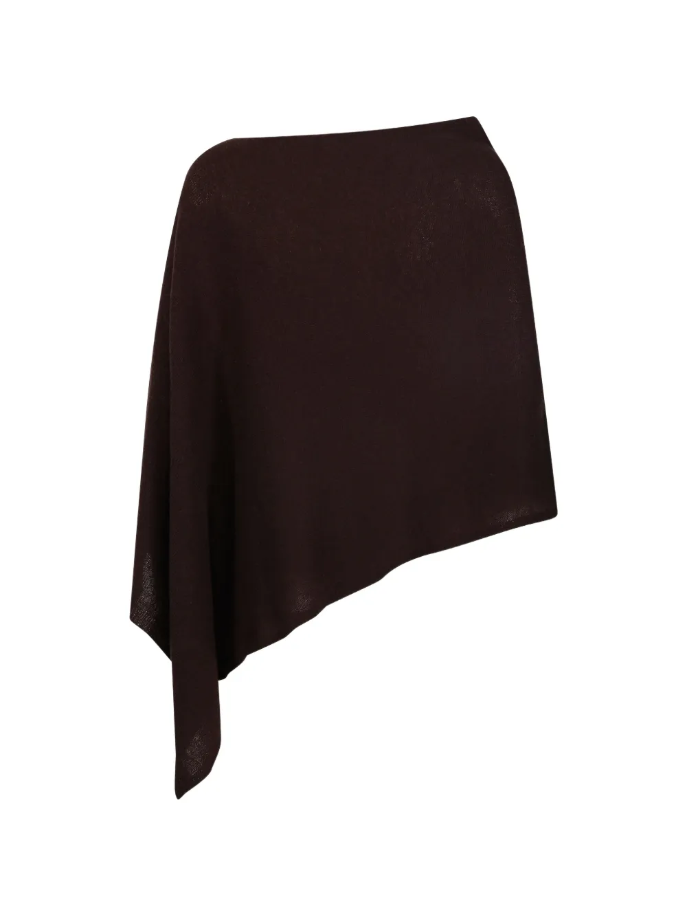  Beyou Draped Poncho - Brown 