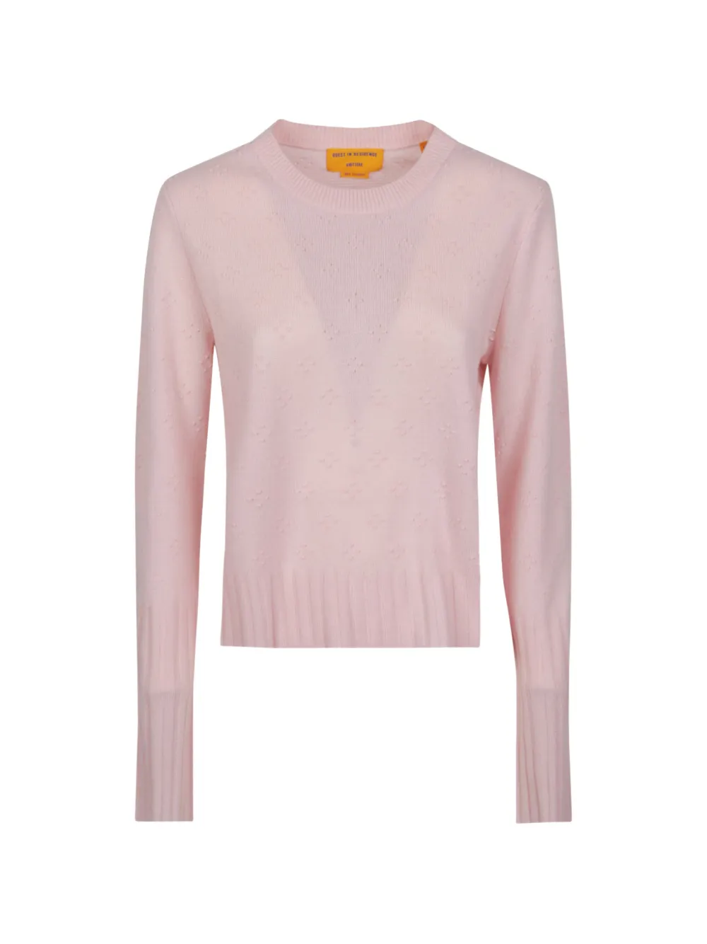 Guest In Residence Compass Shrunken Crew sweater - Rosa
